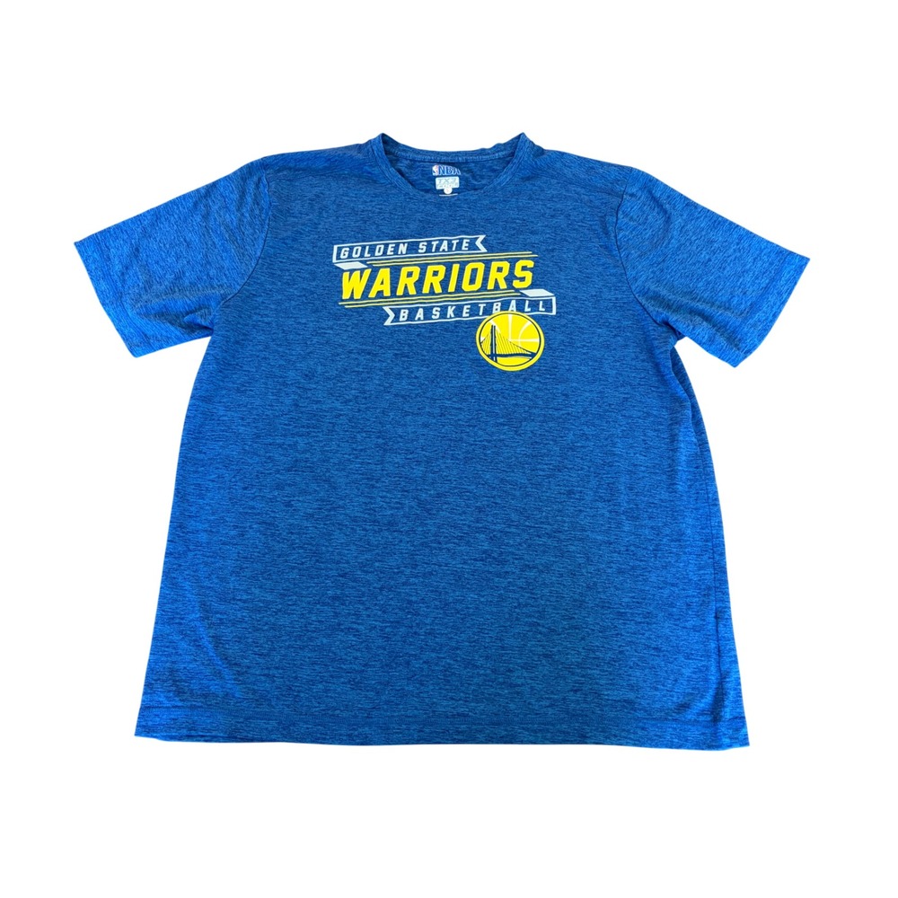 NBA Golden State Warriors Men Large Blue TX3 Cool Performance Basketball T-Shirt